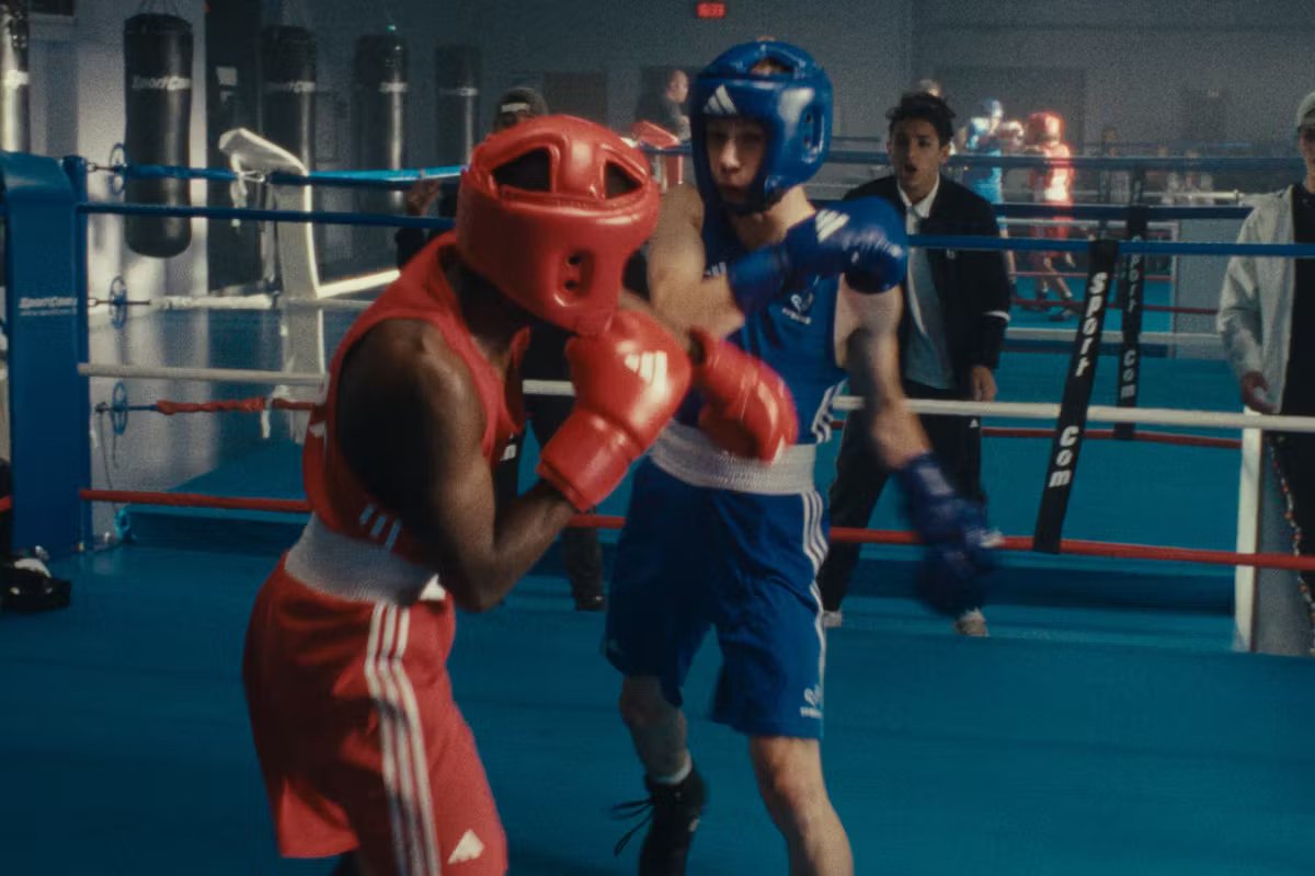 Samuel Kircher (en bleu) en apprenti boxeur.