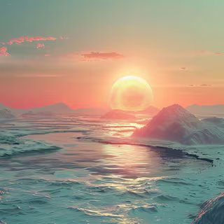 Il y a 3,5 milliards d'années, Mars aurait possédé un vaste océan qui aurait cependant rapidement gelé avant de s'évaporer définitivement. © Vuqar, Adobe Stock