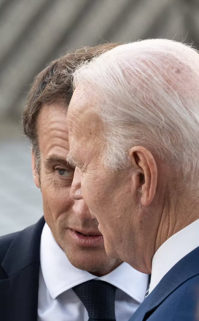 Jacques Witt, photographe de presse ayant suivi les présidents français et couvert la chute du mur de Berlin, est mort 5 Emmanuel Macron et Joe Biden à Hiroshima, en mai 2023.