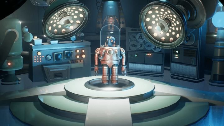 C'est beau, c'est drôle, et c'est français : "Darwin's Paradox", un bijou d'animation et d'inventivité 1 Le jeu rend hommage à l'esthétique des films de science-fiction des années 50. (Capture du Jeu / Darwin's Paradox / Konami / ZDT Studio)