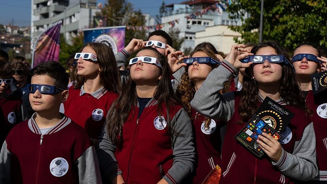 Observing the Partial Solar Eclipse in Prishtina with Solar Glasses