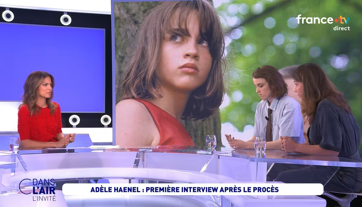 Adèle Haenel était invitée, avec son avocate,  dans « C dans l’air l’invité » sur France 5 samedi 25 avril 2026