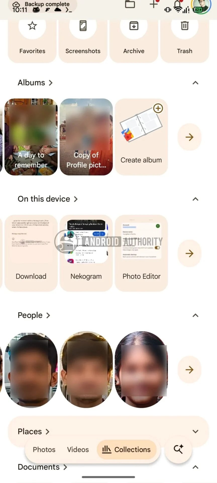 Google Photos Collections Nouvelle Interface Depliee
