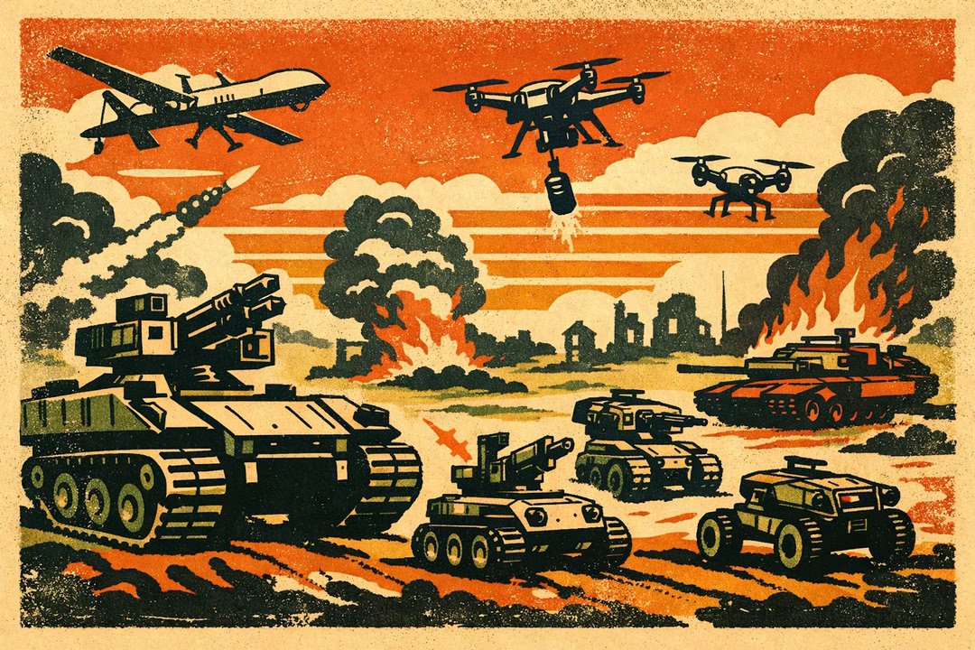 Ukraine : pour la première fois dans l’histoire, des drones prennent seuls des positions ennemies ! 1 robotstueur