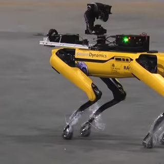 Le chien-robot Spot a mesuré les radiations à Tchernobyl. © Chornobyl NPP