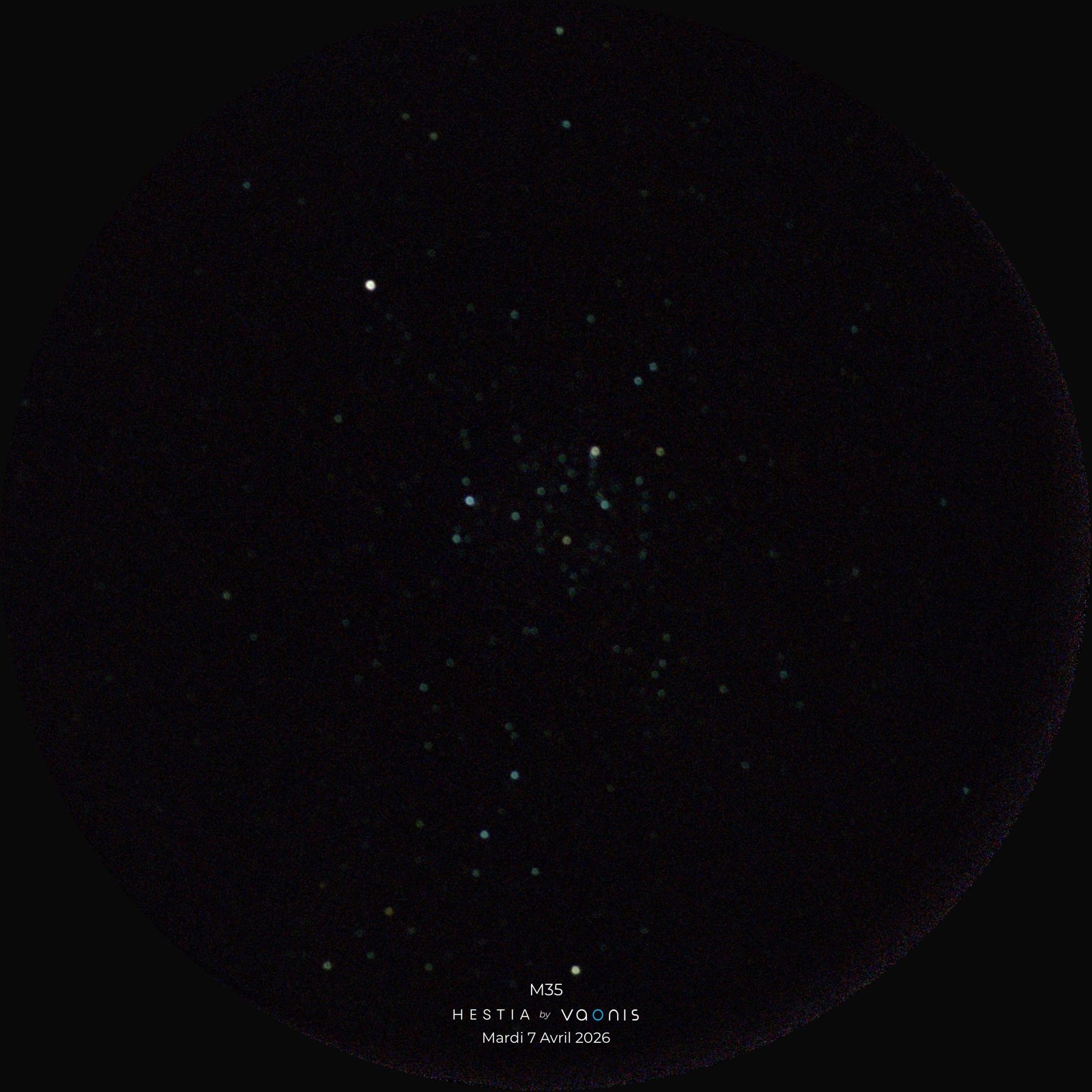 Vaonis Hestia - test - 33 M35 - Amas ouvert