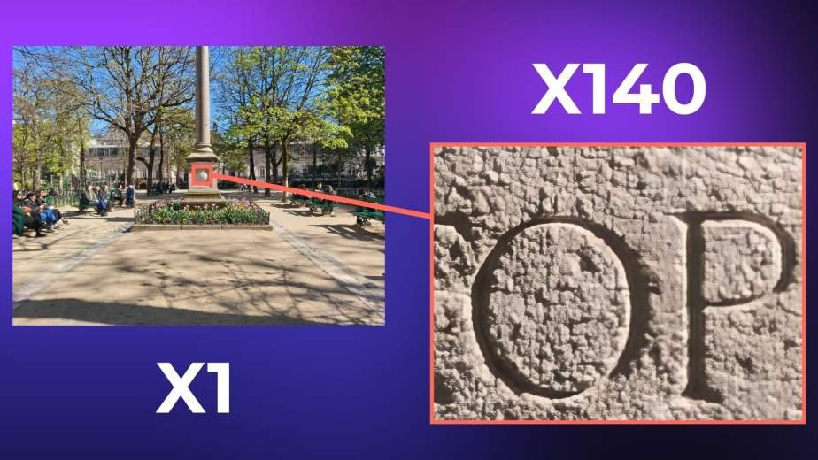 Aperçu du zoom x140 du Nothing Phone (4a) Pro // Source : Frandroid