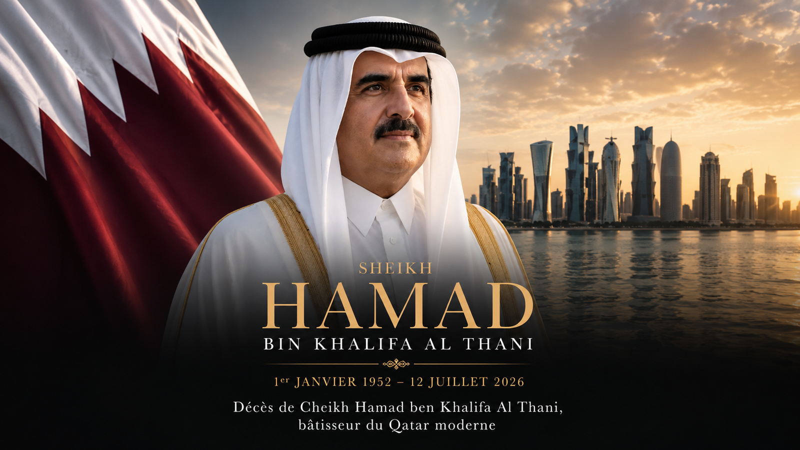 Décès de l’émir Cheikh Hamad ben Khalifa Al Thani, bâtisseur du Qatar moderne Décès de l’émir Cheikh Hamad ben Khalifa Al Thani, bâtisseur du Qatar moderne