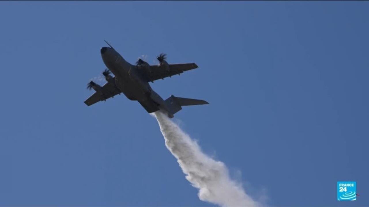 Incendies en Gironde : un bombardier A400M déployé sur demande du Premier ministre Incendies en Gironde : un bombardier A400M déployé sur demande du Premier ministre