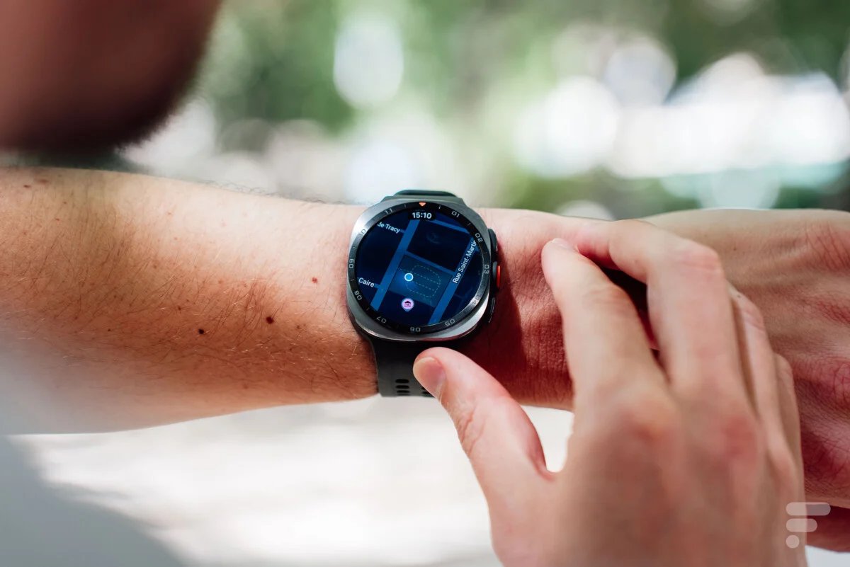 Google Maps sur la Samsung Galaxy Watch Ultra 2