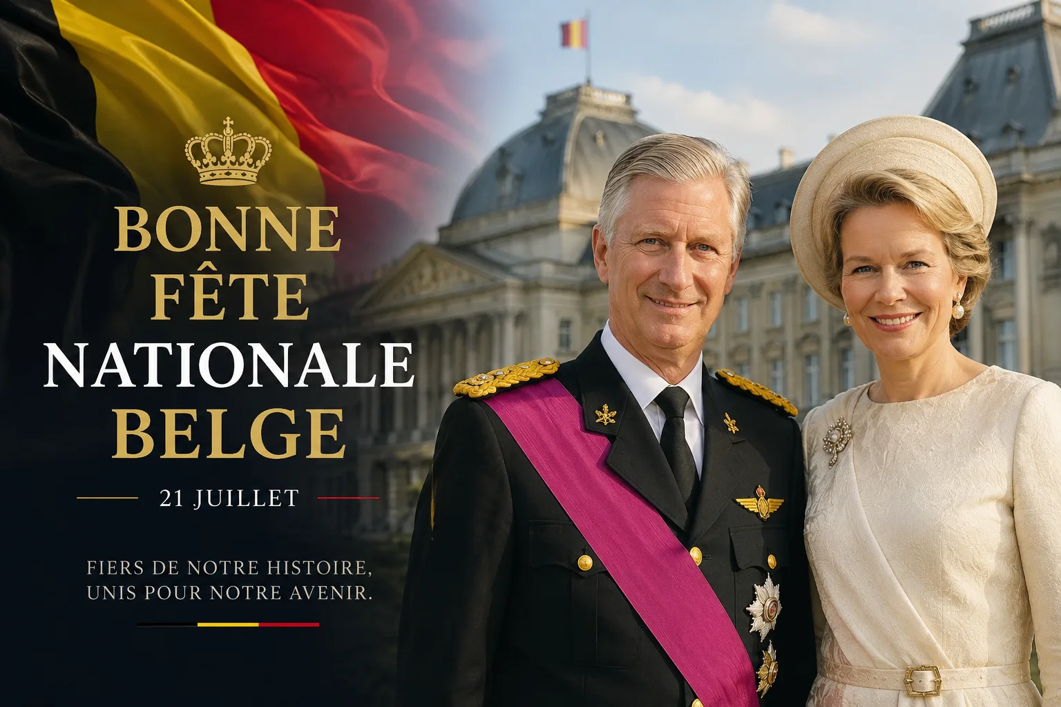 Fête nationale : le roi Philippe appelle les Belges à « faire société » face aux crises