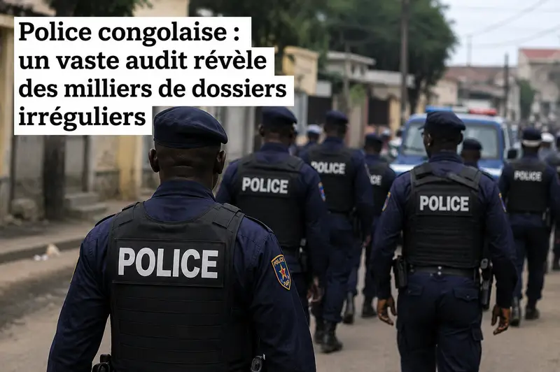Police congolaise : un vaste audit révèle des milliers de dossiers irréguliers