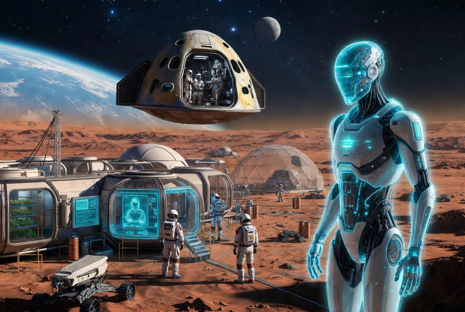 Une nouvelle ère commence : comment l'IA s'apprête à rendre la vie possible sur la Lune et Mars