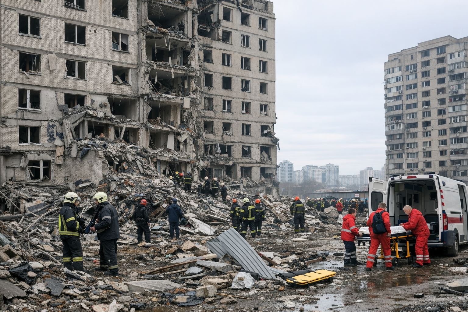 Nouvelle série de frappes sur Kiev : au moins trois morts, dont un enfant
