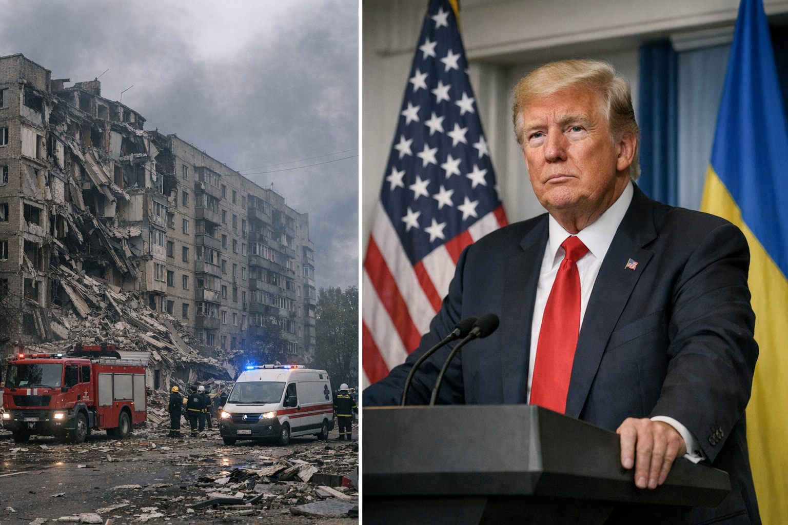 Attaque à Kamianske : au moins quatre morts, une annonce diplomatique de Trump coïncide avec les frappes