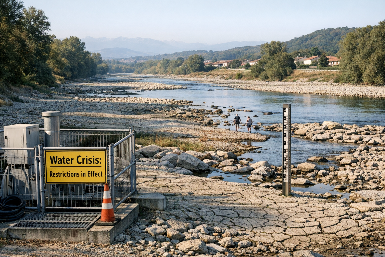 Crise hydrique : la Garonne placée en alerte historique entre Pyrénées et Toulouse Crise hydrique : la Garonne placée en alerte historique entre Pyrénées et Toulouse