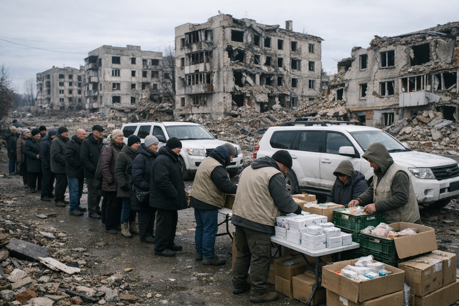 Olechky sous tension : une ville du front face à la pénurie et au risque de famine