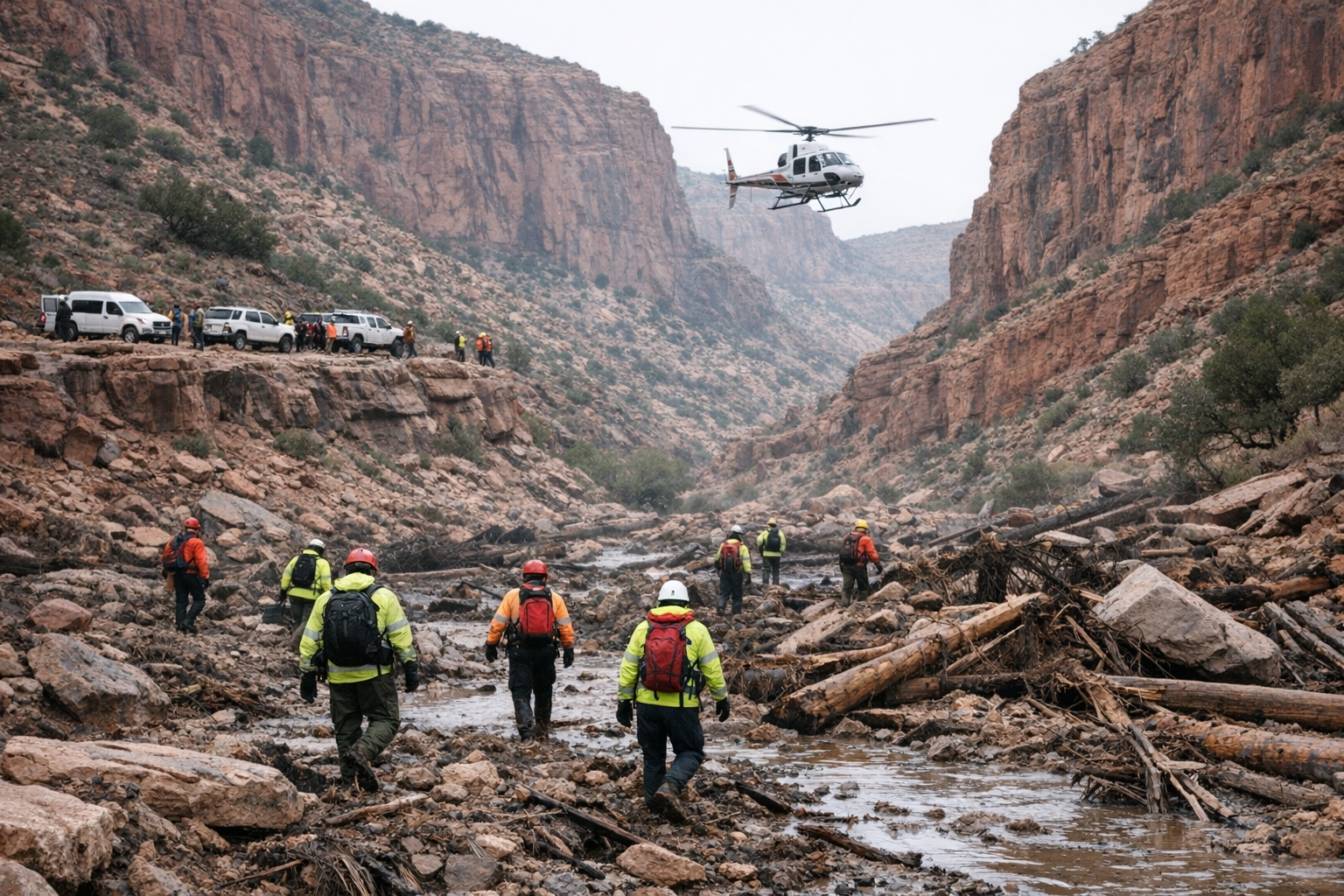 Crue éclair au Grand Canyon : au moins un mort et une quinzaine de disparus, les recherches se poursuivent