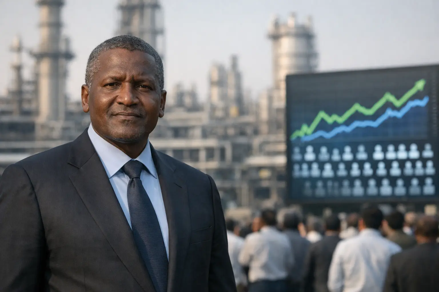 Aliko Dangote veut faire de l’introduction en Bourse de sa raffinerie de Lagos une opération « du peuple » Aliko Dangote veut faire de l’introduction en Bourse de sa raffinerie de Lagos une opération « du peuple »